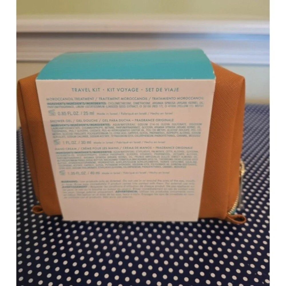 Moroccanoil Travel Set of 4 plus bag NEW